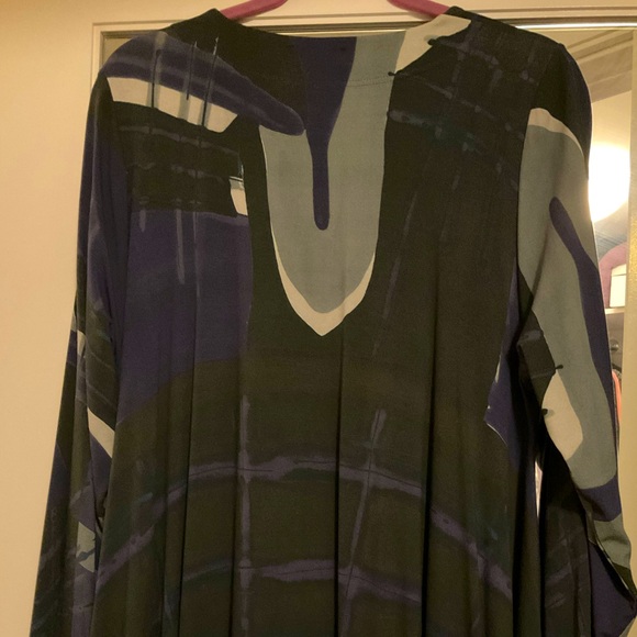 Swedish Designer Ralston long sleeve button down Swing Dress. - Picture 5 of 9